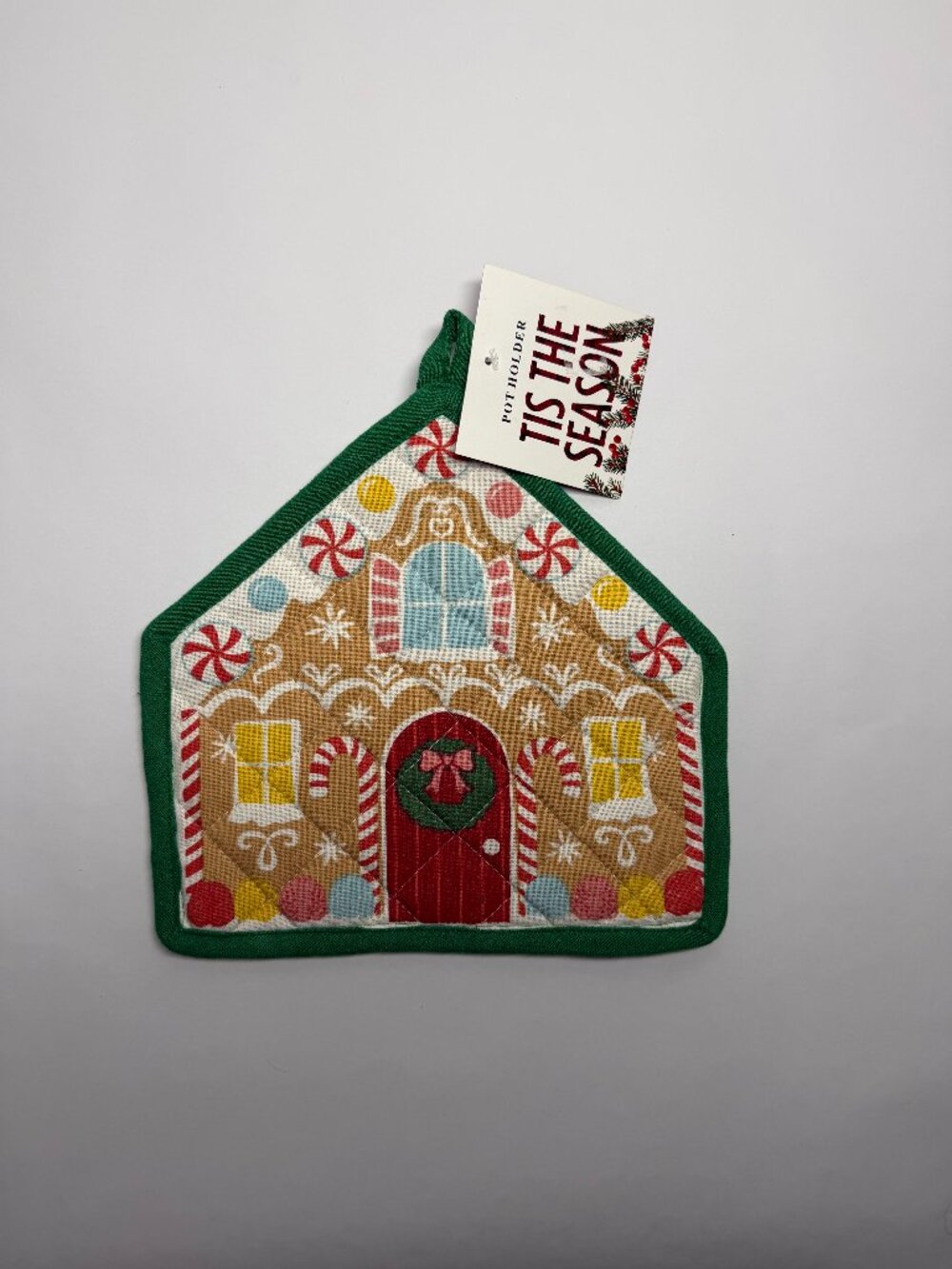 Tis The Season Ginger House  Pot Holder